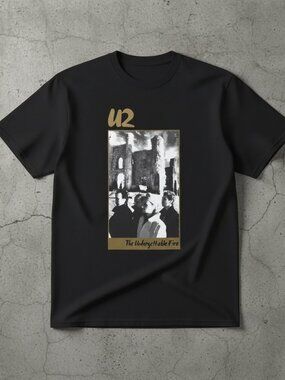 Vintage U2 “The Unforgettable Fire” Graphic T-Shirt | Classic Rock Band Tee